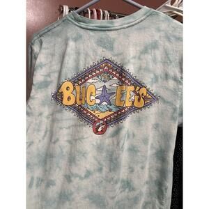 Vintage Style T Shirt Buccees Size Medium Snug Fit Tye Dye
